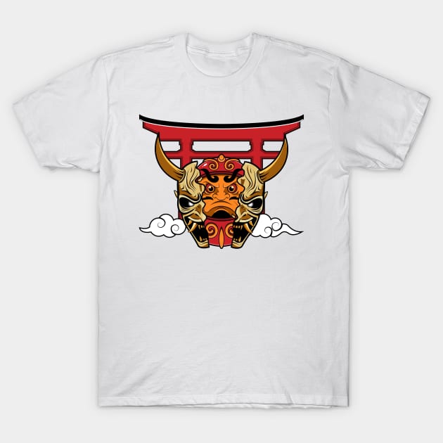 Oni mask daruma T-Shirt by Starkey Store